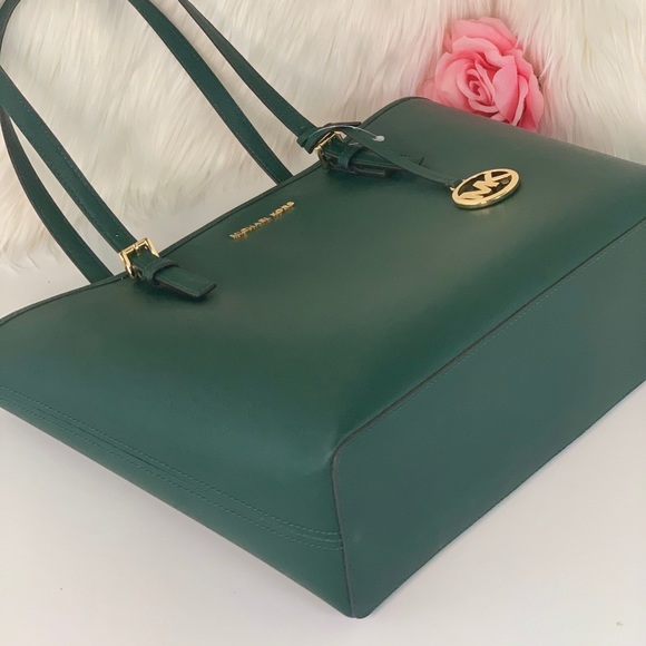 🌸Michael Kors MD CarryAll Tote Bag Racing Green - Picture 5 of 7